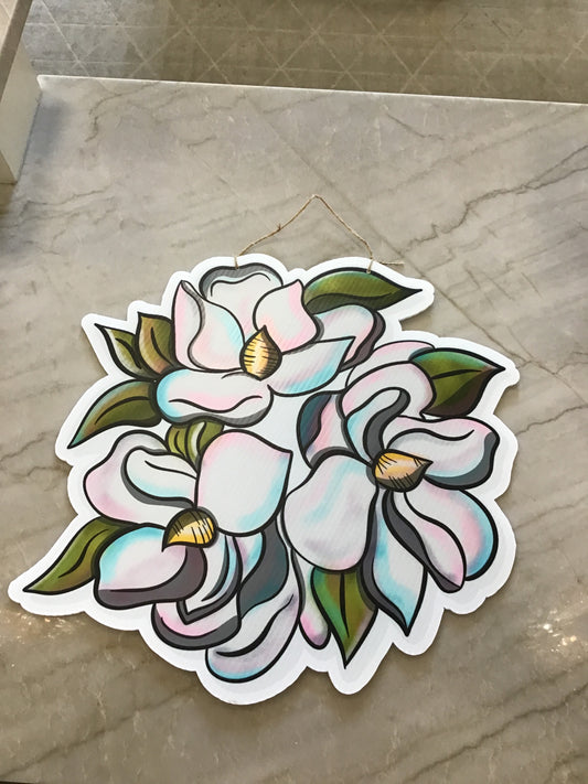 Magnolia Wreath Door Hanger