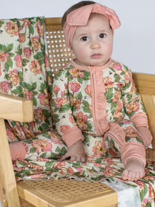 Magnolias Zip Pajamas