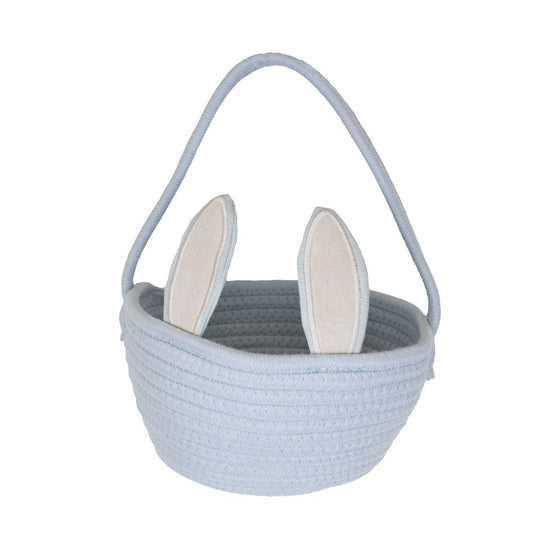 Hopkins Bunny Basket   Blue/White   7.75x4.5