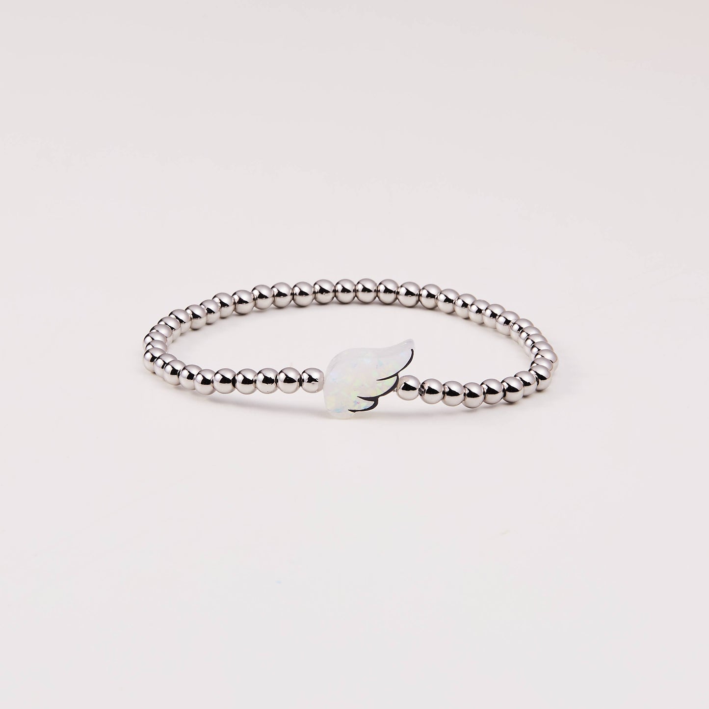 HOLY WATER ANGEL WING BRACELET IN SILVER