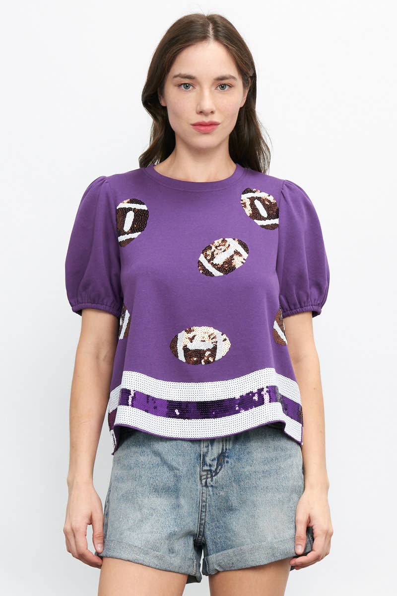 51098 - GAMEDAY SEQUIN TOP