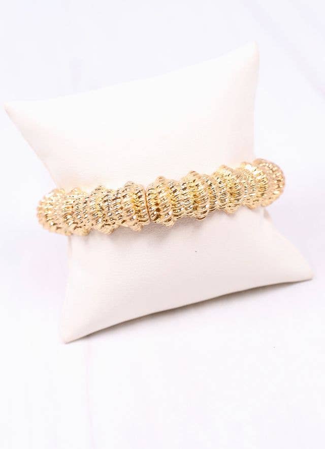 Sully Metal Stretch Bracelet GOLD