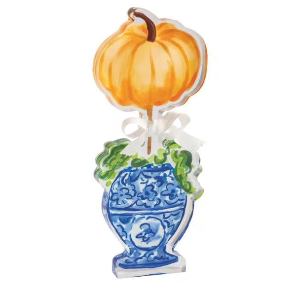 One Pumpkin acrylic Sitter