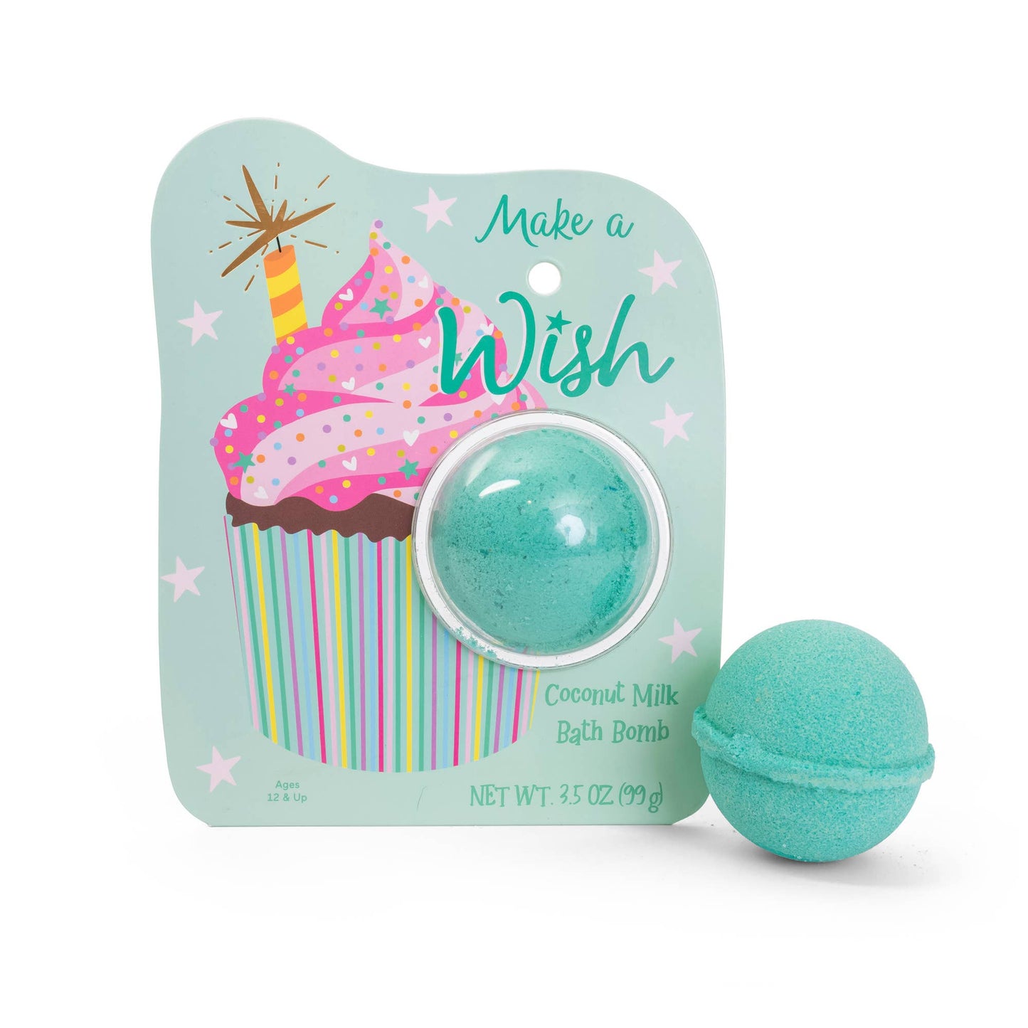 Birthday Cupcake Clamshell Bath Bomb - Make A Wish