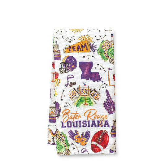 Tailgates in BR Tea Towel- SWIG