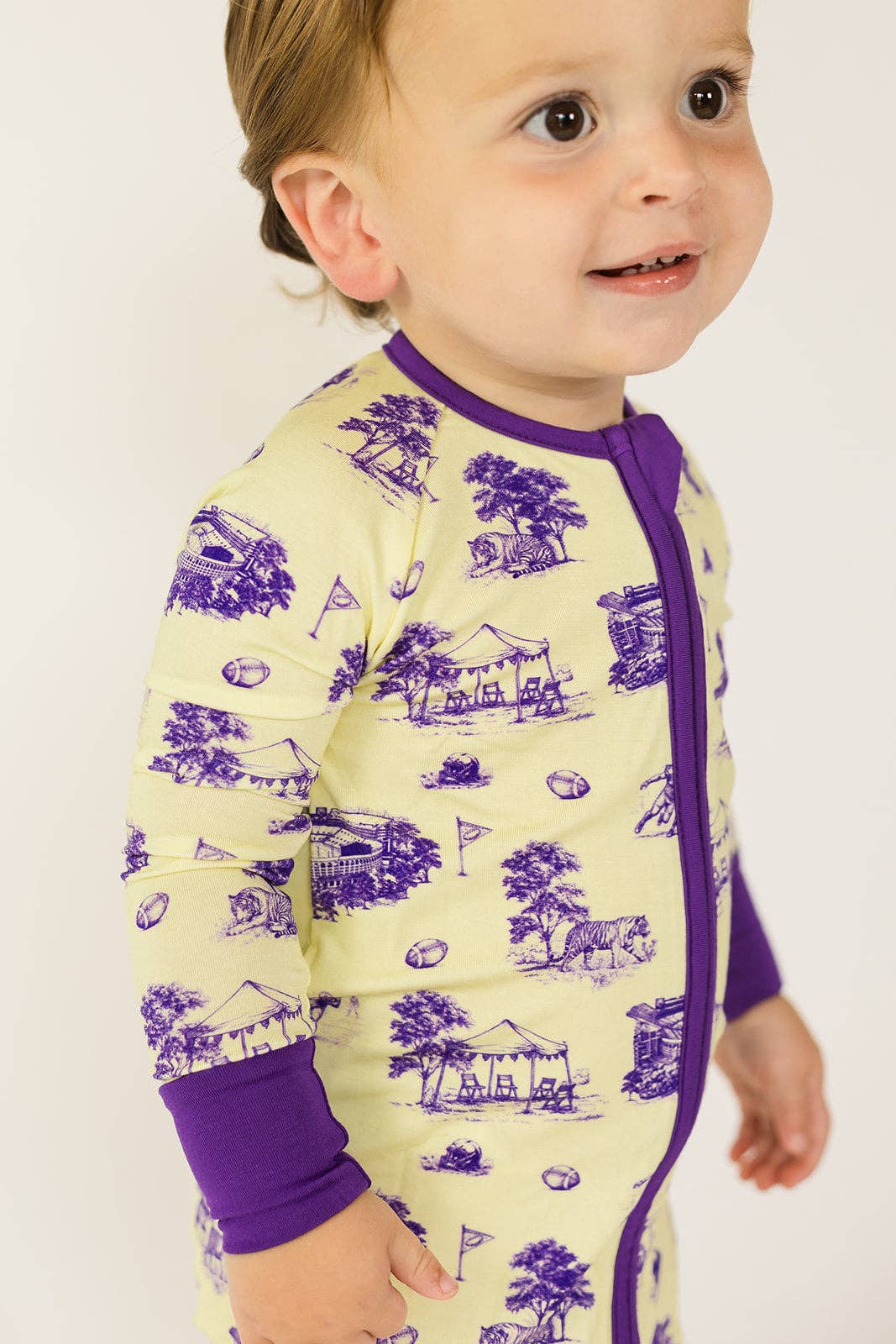Tiger Toile Double Zipper Bamboo Sleeper