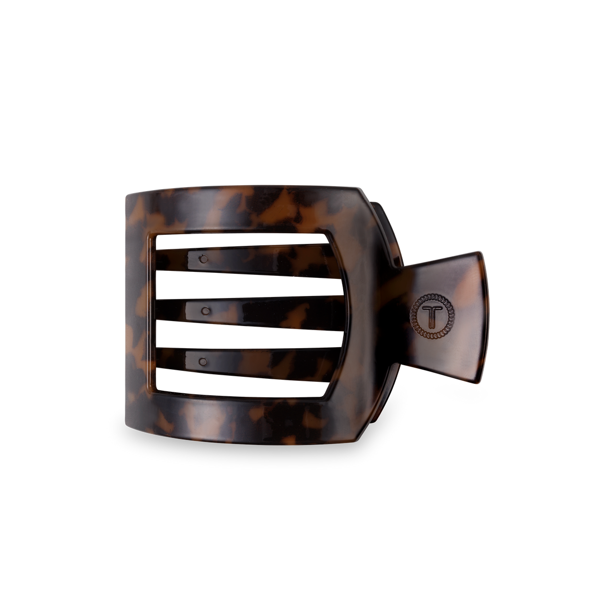 Tortoise | Medium | Flat Square Hair Clip