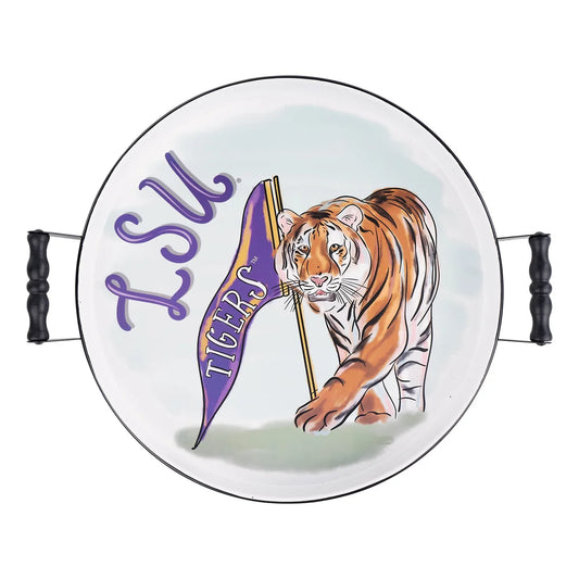 LSU Mascot Enamel Tray