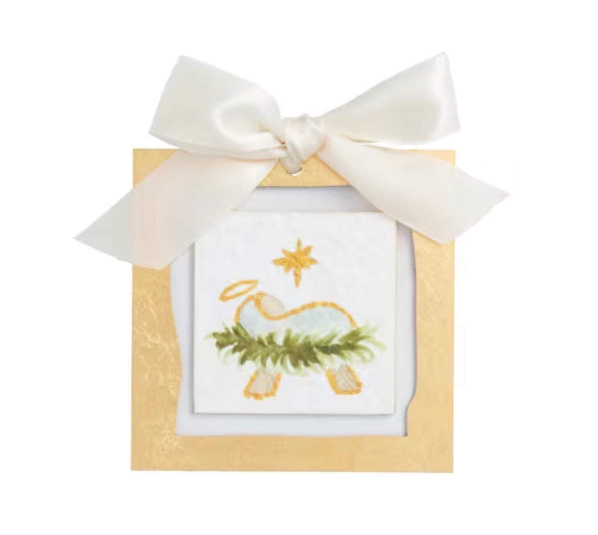 Gold Painted Acrylic Ornaments