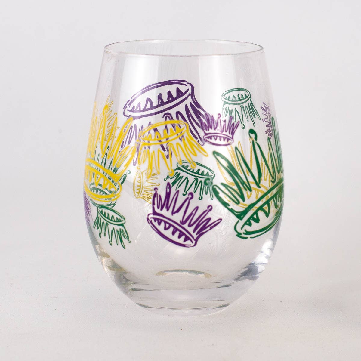 La Couronne Wine Glass Gift Set   Clear/Multi   16oz