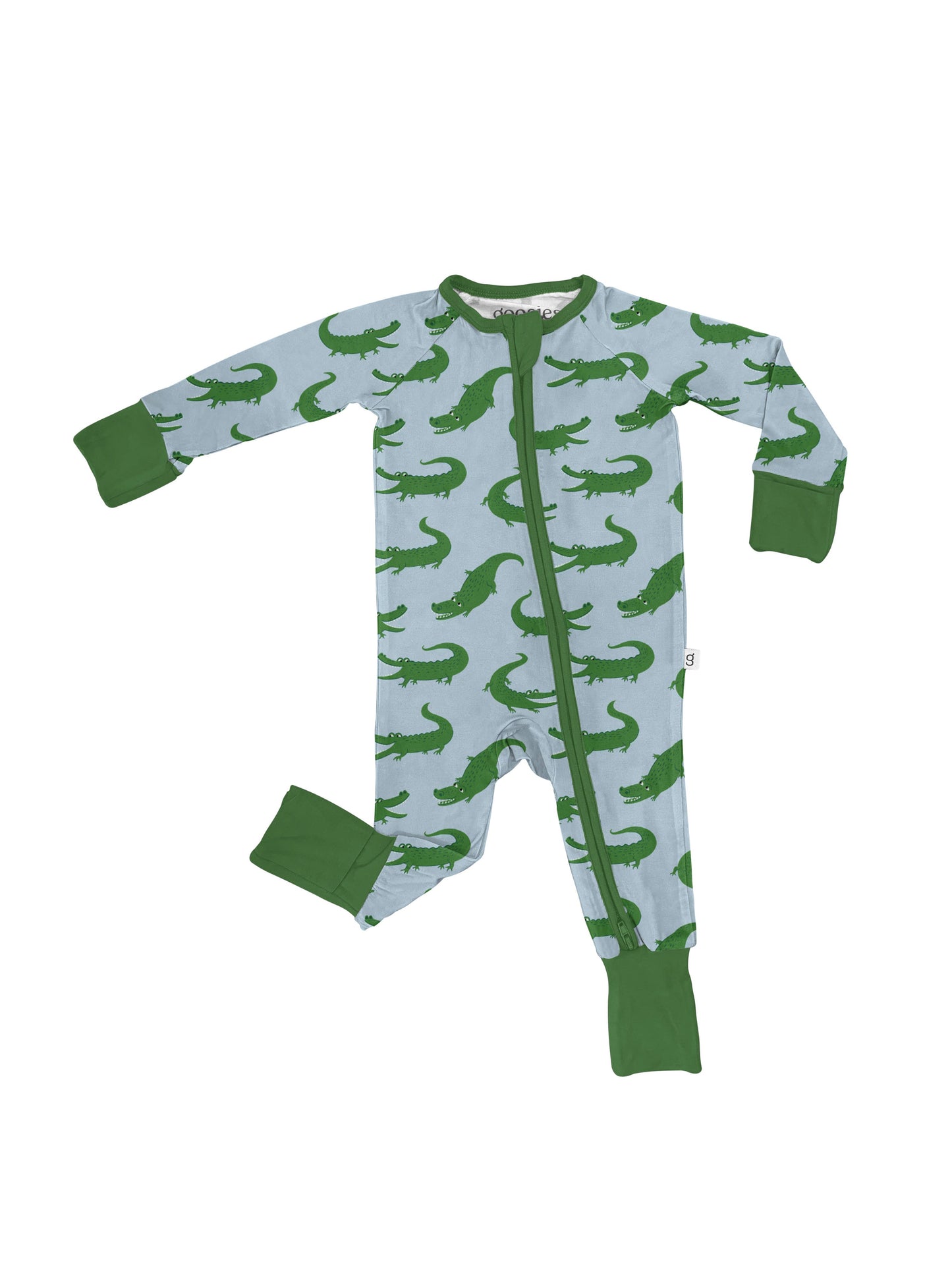 Blue Alligators Zip Pajamas (5/15 Restock)