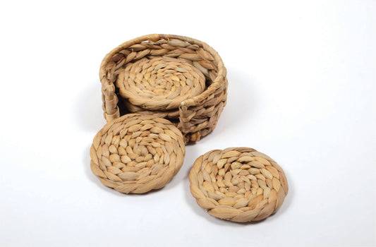 Natural Woven Coaster Set