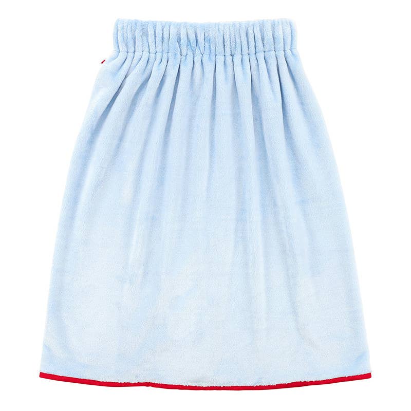 Spa Wrap - Blue + Red  Bow