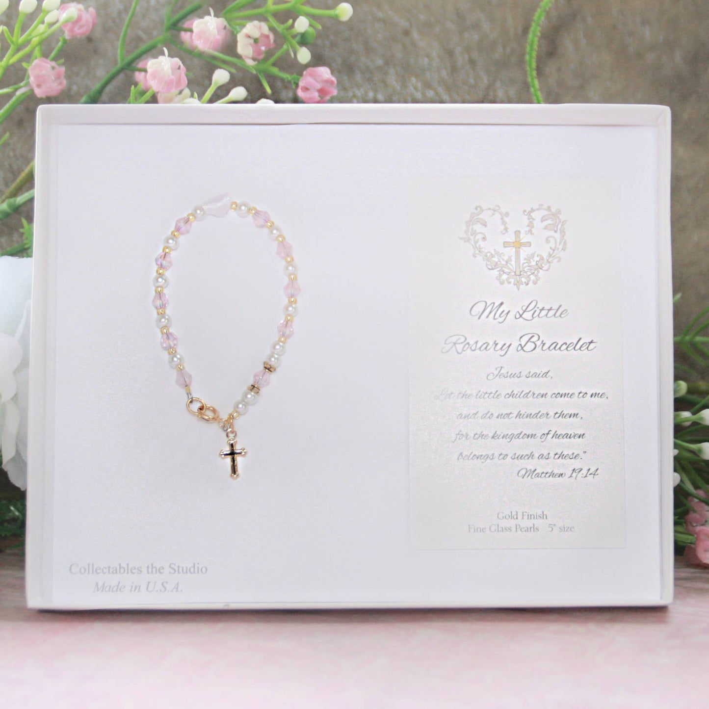 First Rosary Infant Specialty Boxed Brac Gold Finish  CJ-103