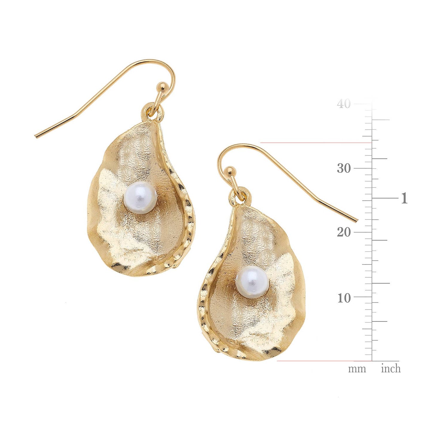 Oyster + Pearl Earrings