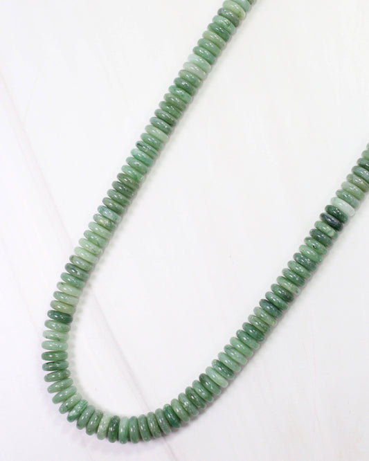 Cedar Falls Beaded Disc Necklace Green