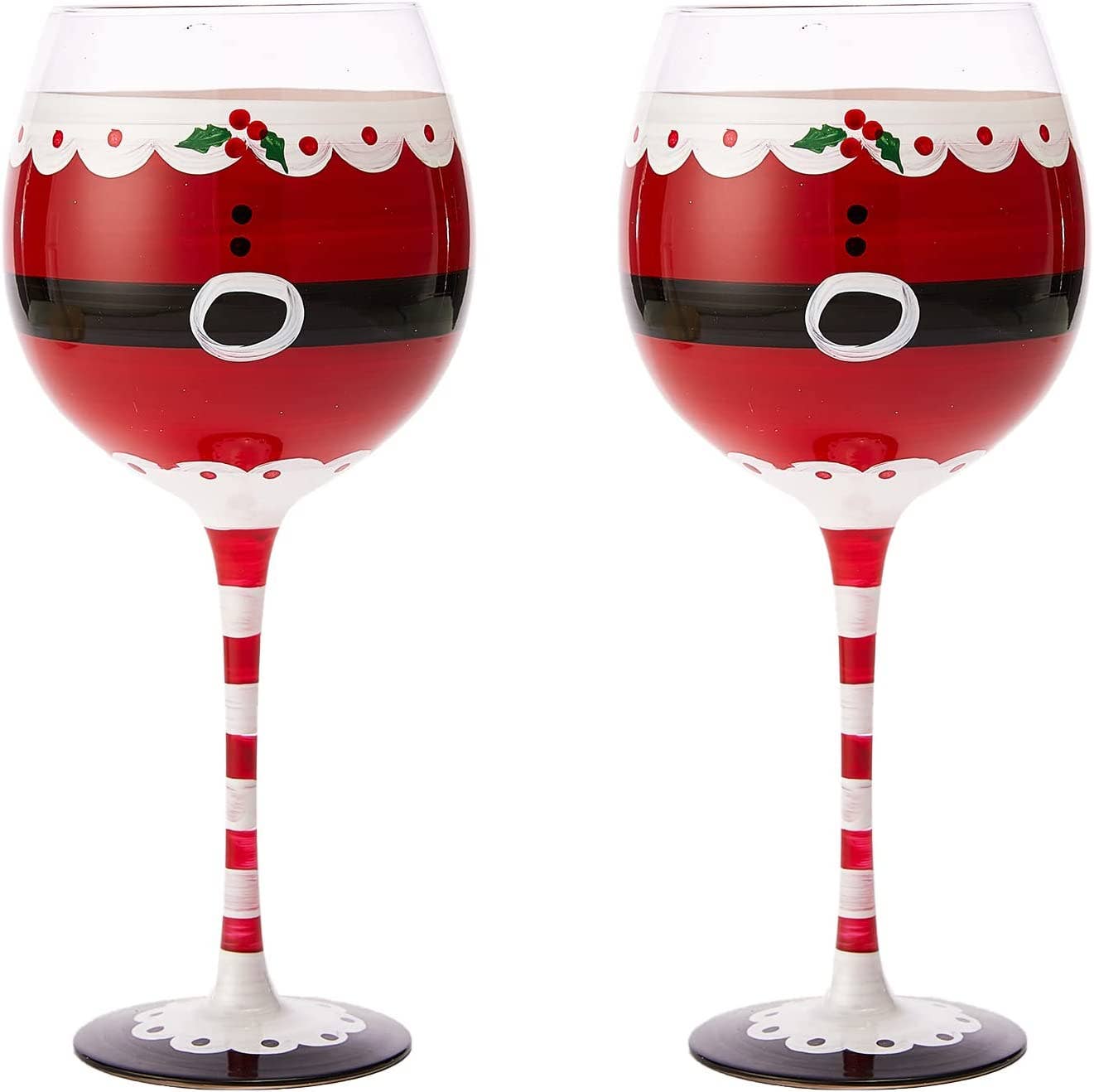 Santa Elf Holiday Stemmed Wine Glass- 18oz Holiday