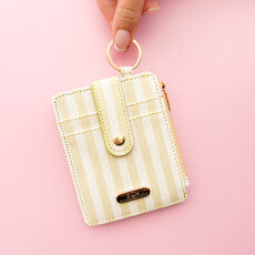 Cabana Stripe Green-Keychain Wallet