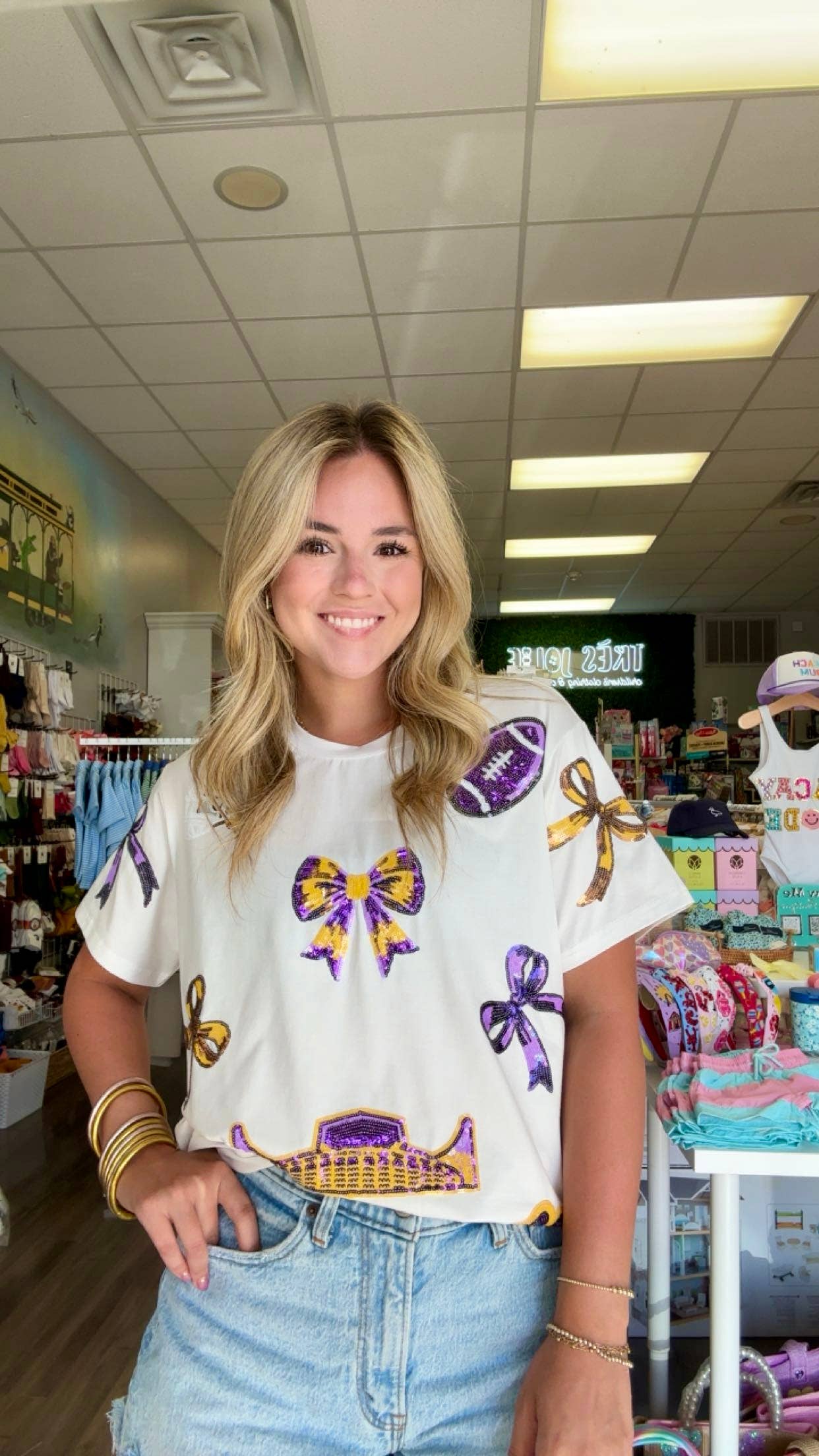 GameDay Bowiful Sequin Shirt