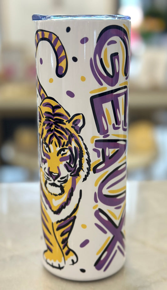 LSU Stainless Steel Tumbler