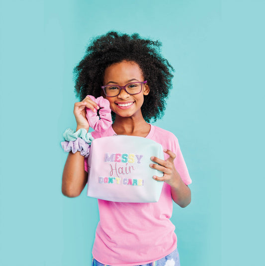 SLEEPOVER COSMETIC BAG & SCRUNCHIE SET