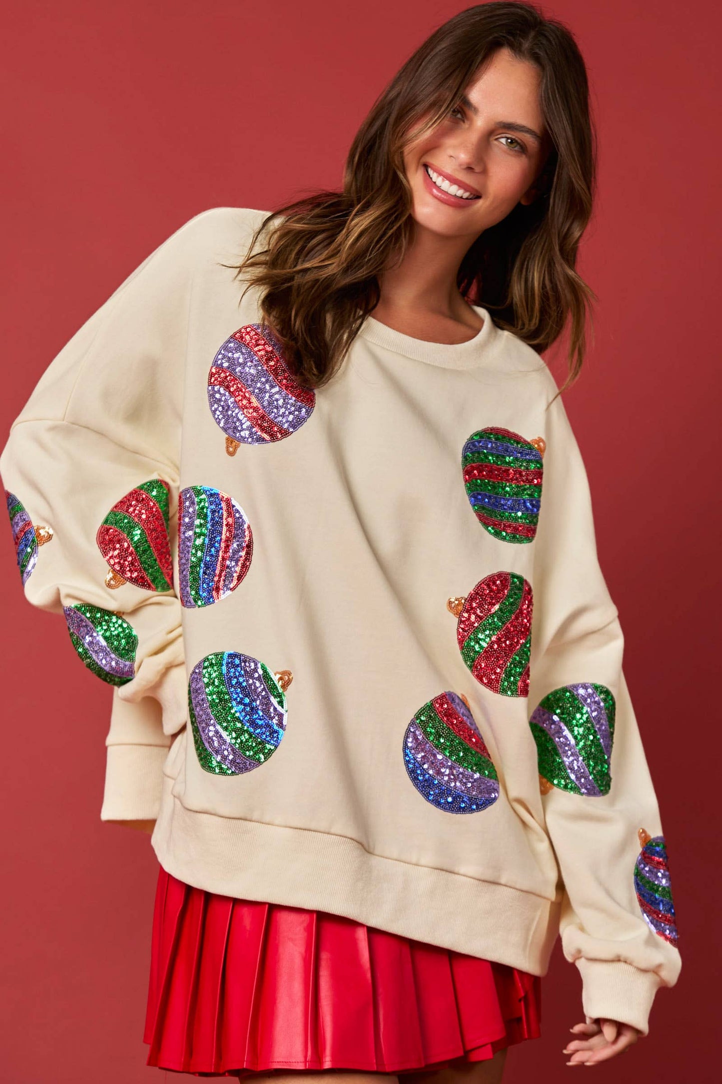 Embroidery Oversized Sweatshirts