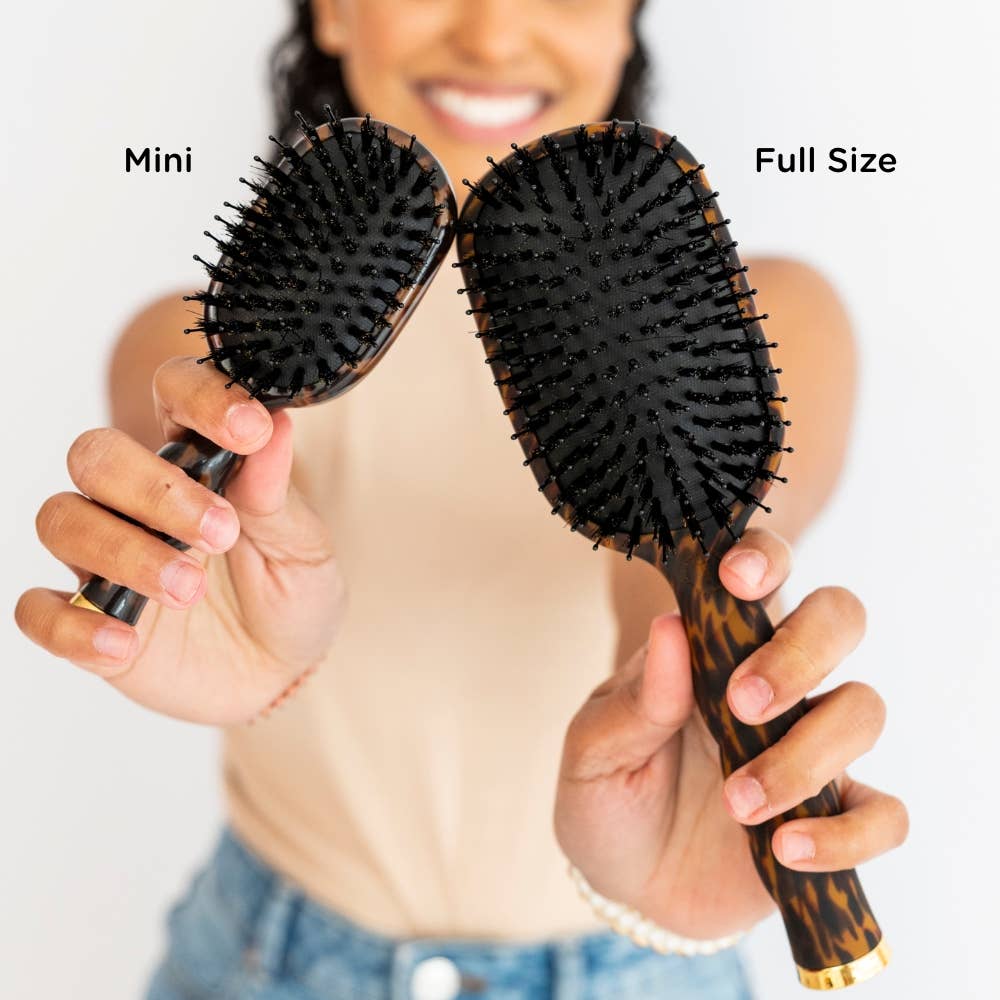 Mini Boar Brush | Tortoise