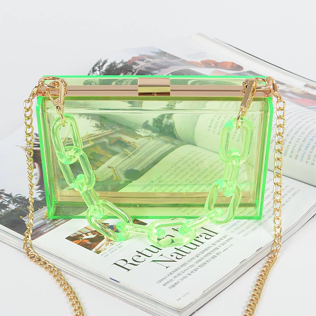 Plastic Link Handle Clear Clutch