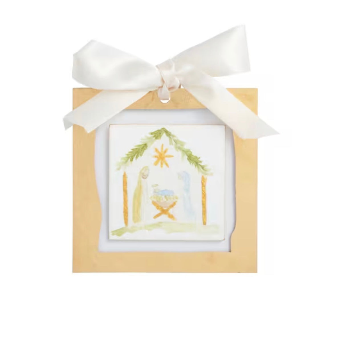 Gold Painted Acrylic Ornaments