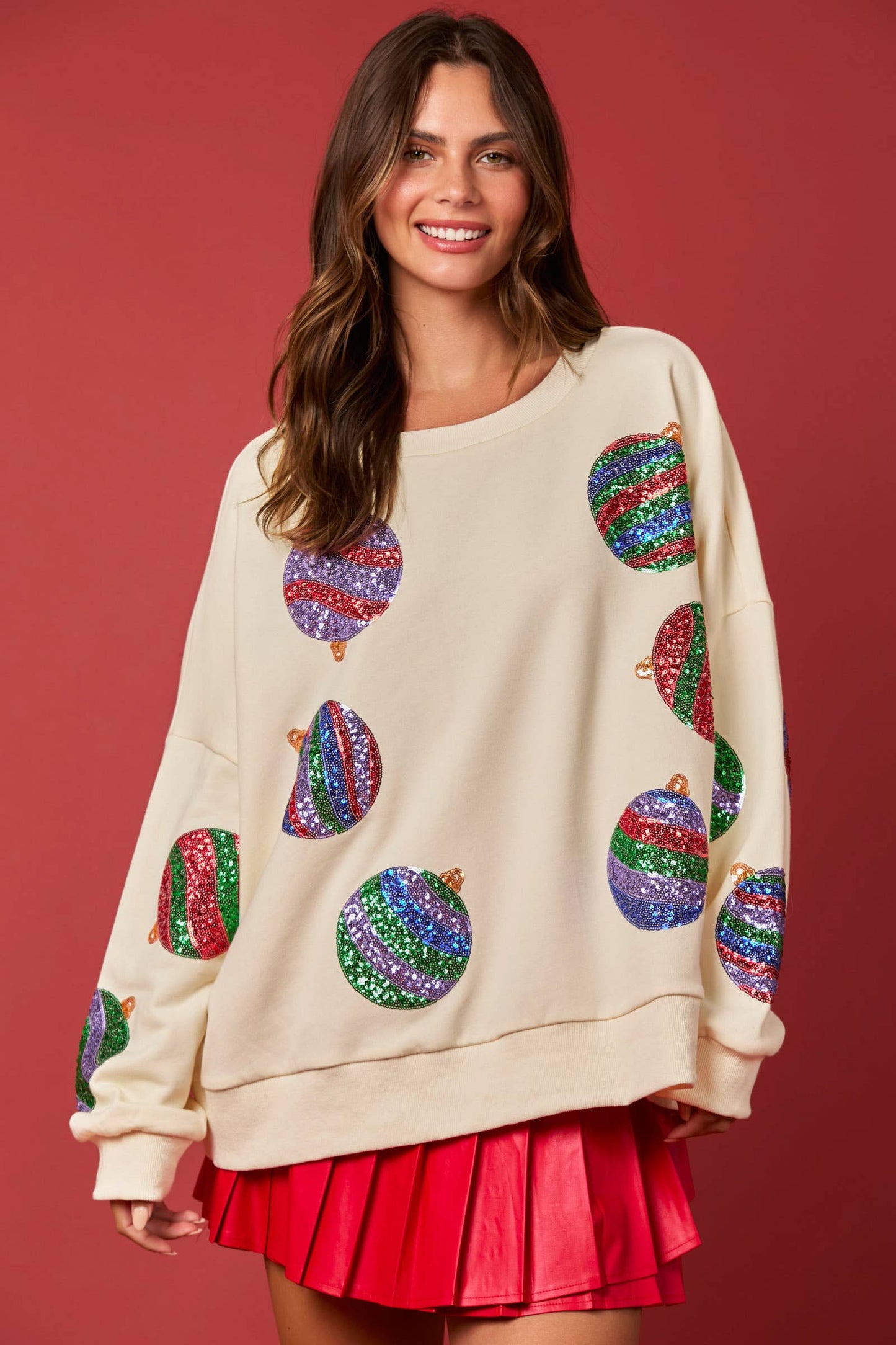 Embroidery Oversized Sweatshirts