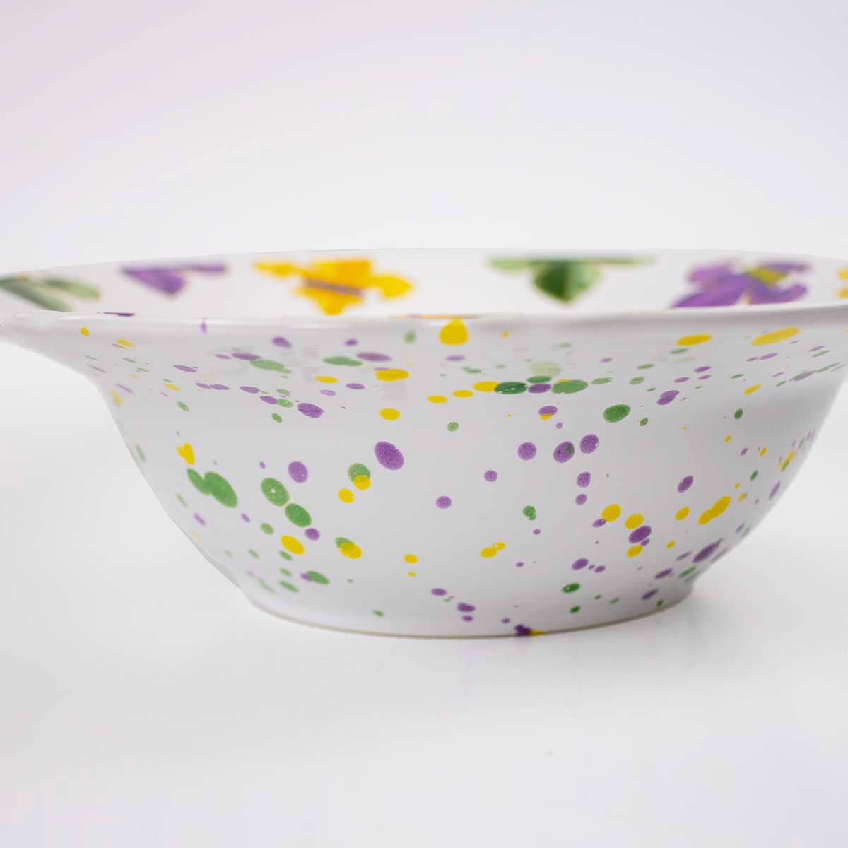 Orleans Bowl   White/Multi   12x12x3.5