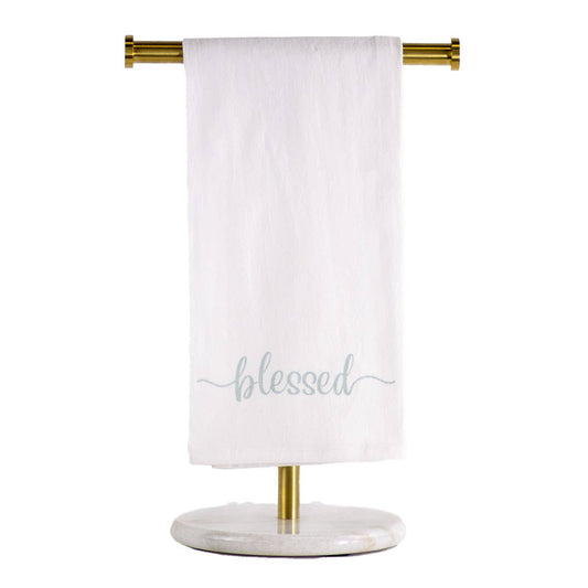Blessed Flour Sack Hand Towel    White/Ice   20x28