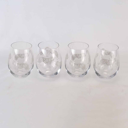 On the Prowl Wine Glass Gift Set   Clear   16oz