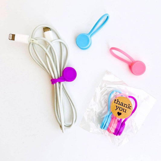 Thank You Gifts Magnetic Cord Ties 3pc - pink, blue, purple