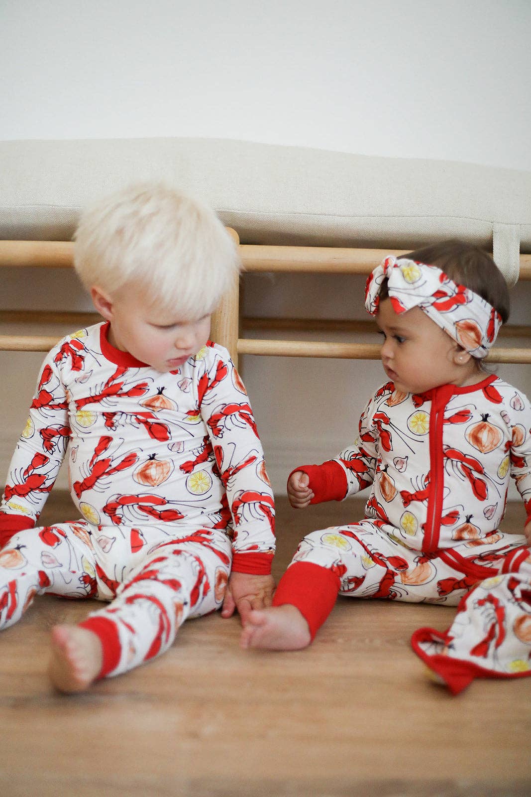 Crawfish 2 Piece Bamboo Pajama Set