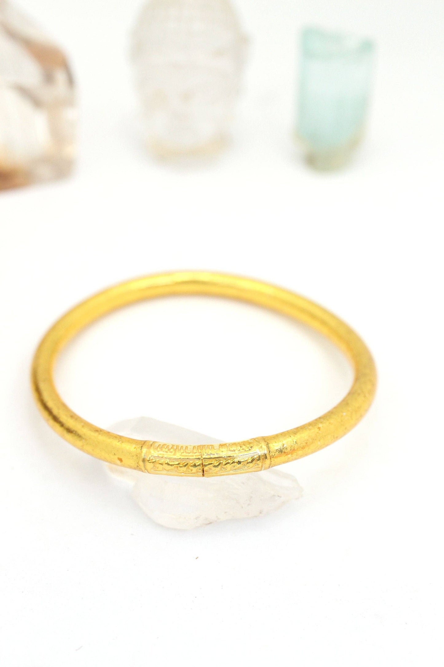 Single Rainbow Thai Buddhist Temple Bracelet, Mantra Bangle