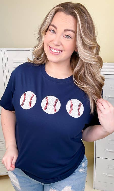 Sparkle Baseball Adult T-Shirt