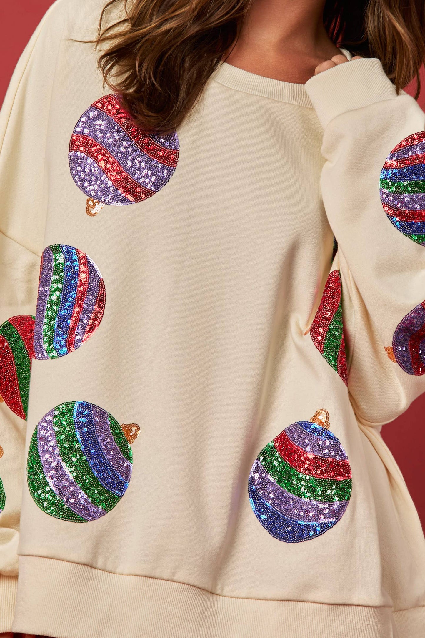 Embroidery Oversized Sweatshirts