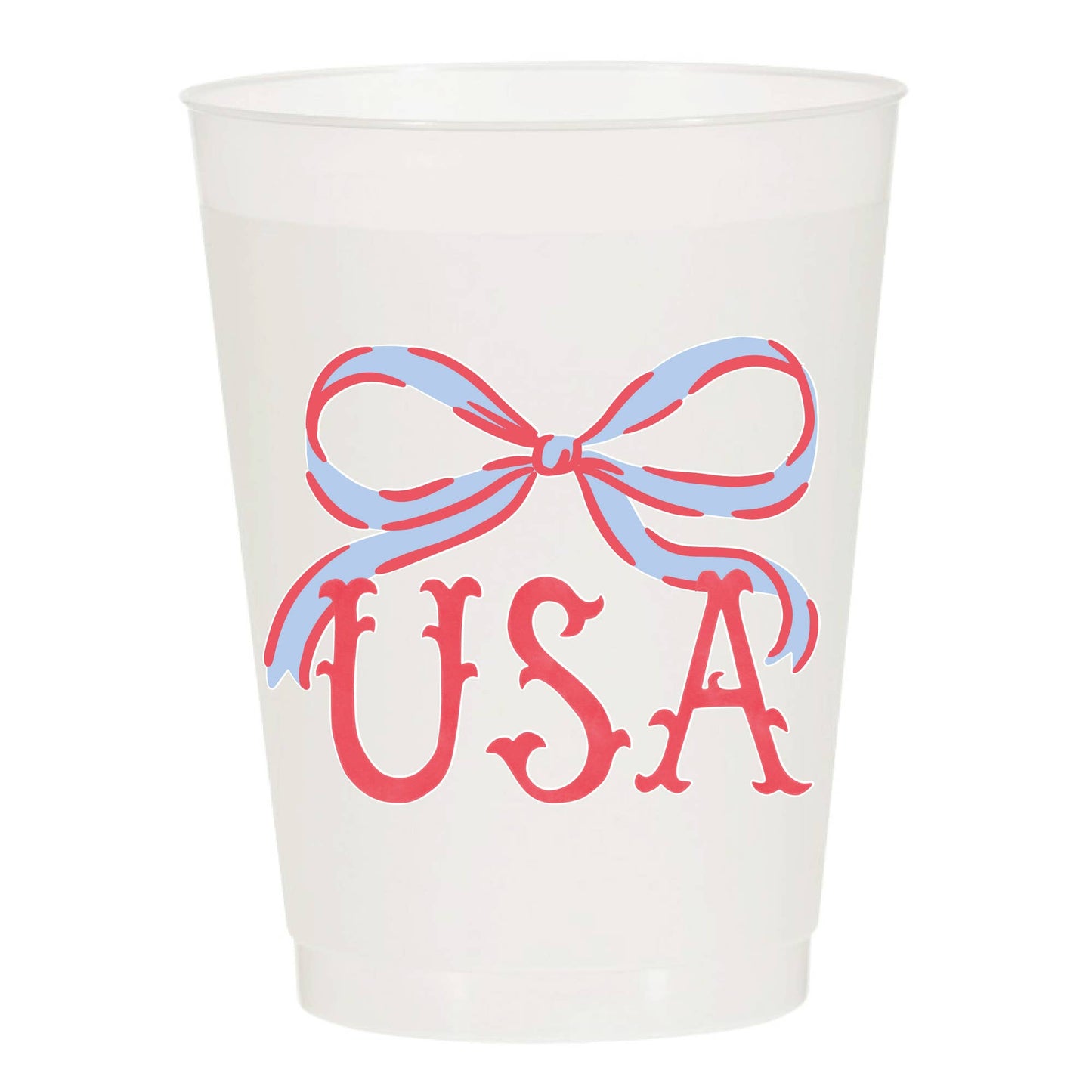 USA Bow-Frosted-Patriotic