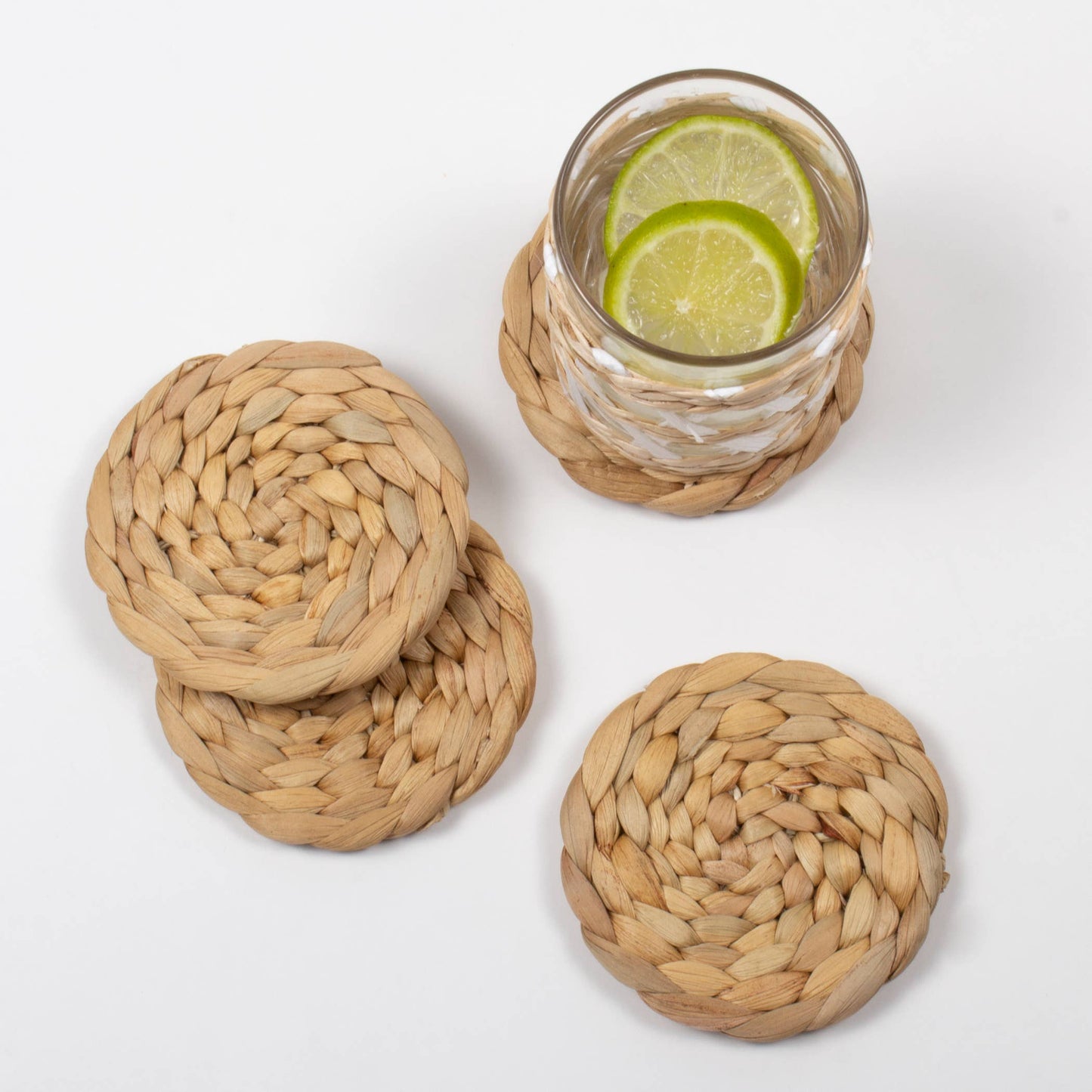 Natural Woven Coaster Set