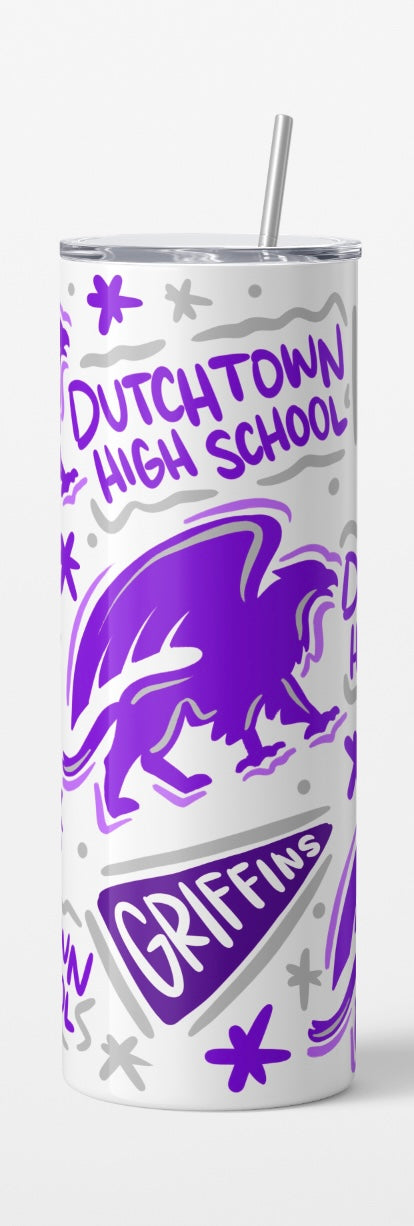 Dutchtown High School Stainless Steel Tumbler