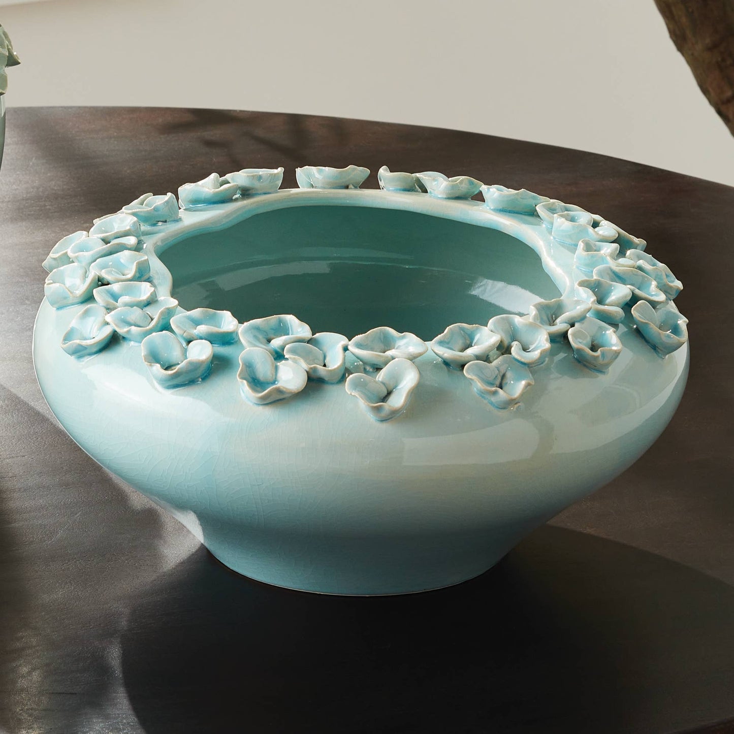 Petite Fleur Decorative Bowl, Blue