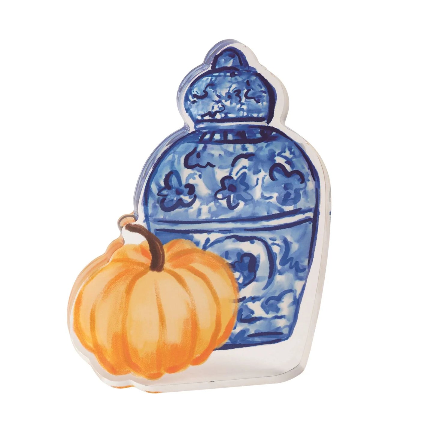 Jar and Pumpkin Acrylic Sitter