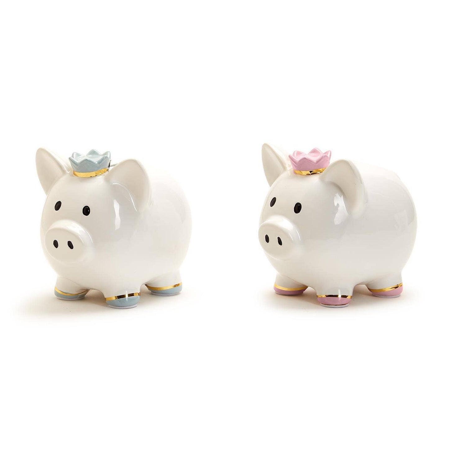 Piggy Bank with Crown in Gift Box Assorted 2 Colors