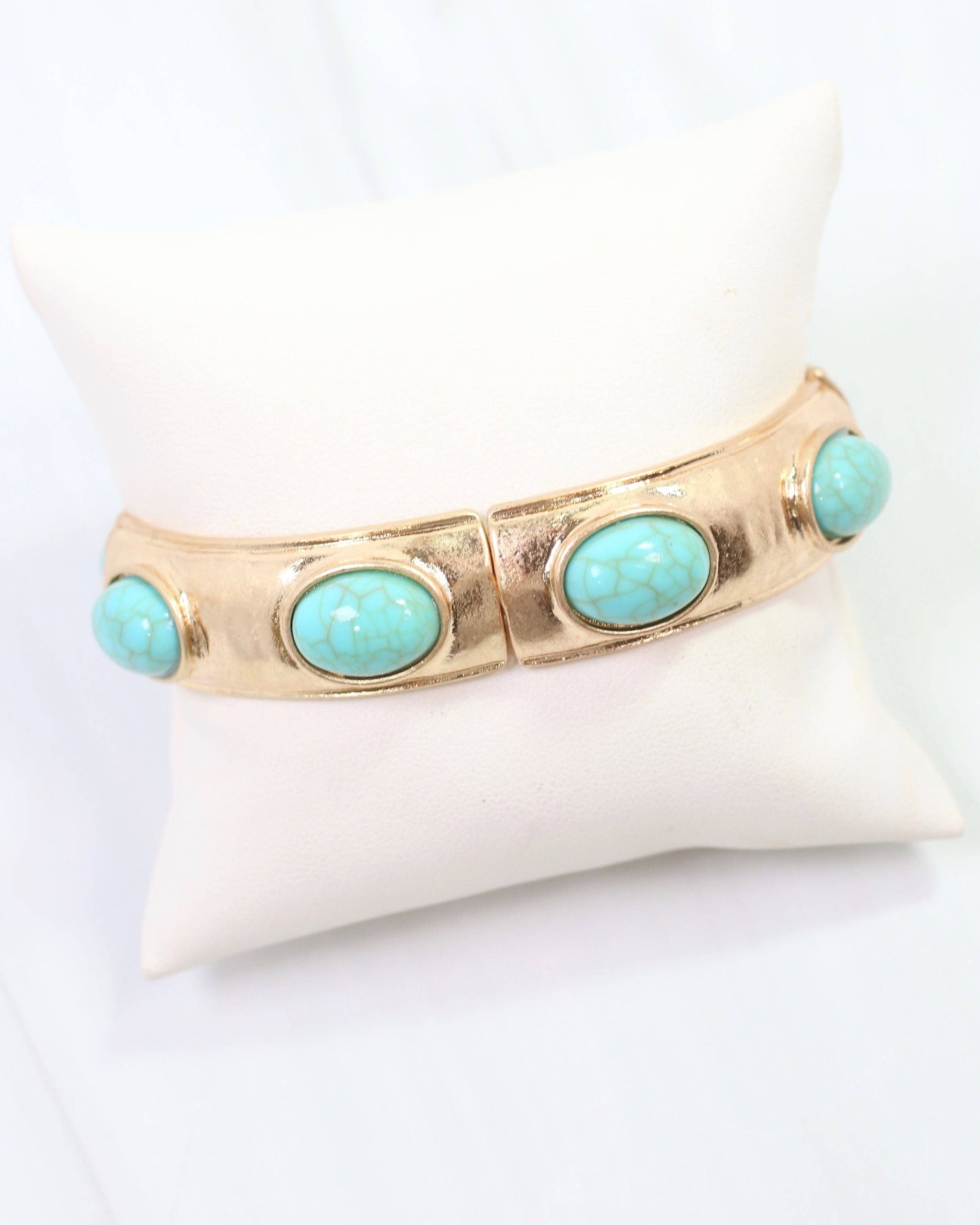 Hallie Stretch Bracelet Turquoise