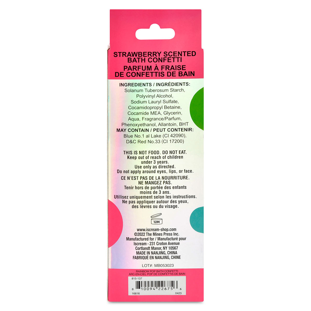 BP Rainbow Pop Bath Confetti