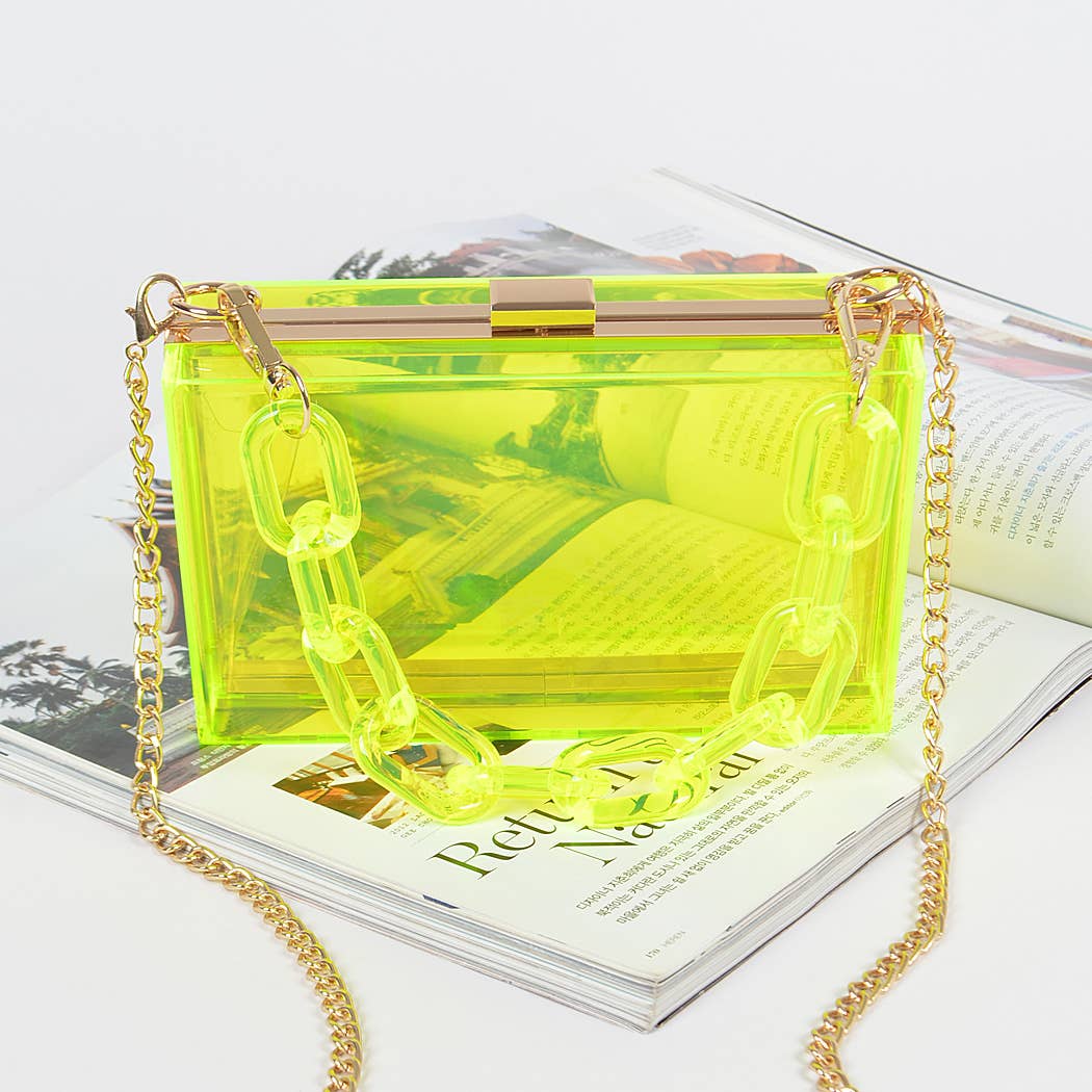 Plastic Link Handle Clear Clutch