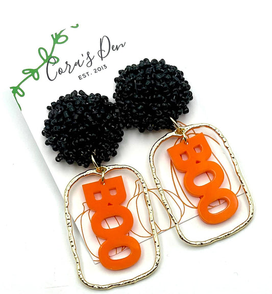Halloween Boo Earrings