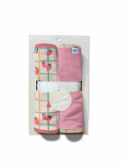 Berry Patch (Strawberries) Burp Cloth Set