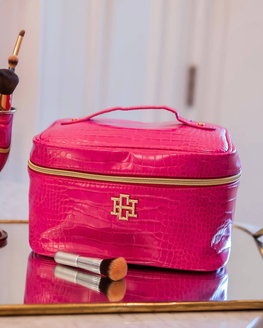 Hampton Train Case Hot Pink EC